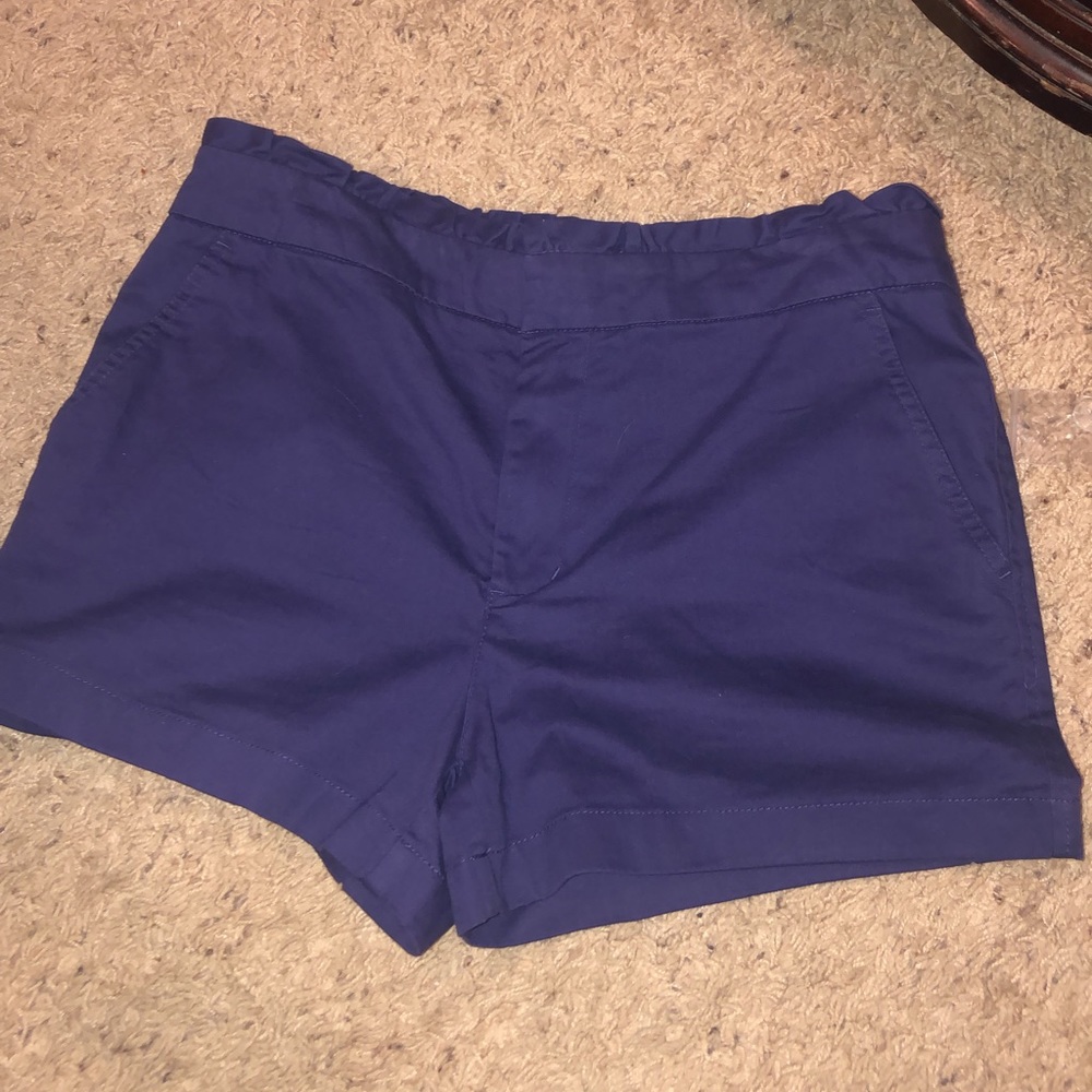 Purple ruffled waist Cynthia rowley shorts!